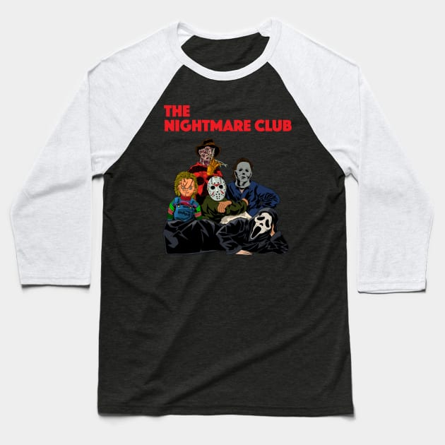 Nightmare club Baseball T-Shirt by Dek made